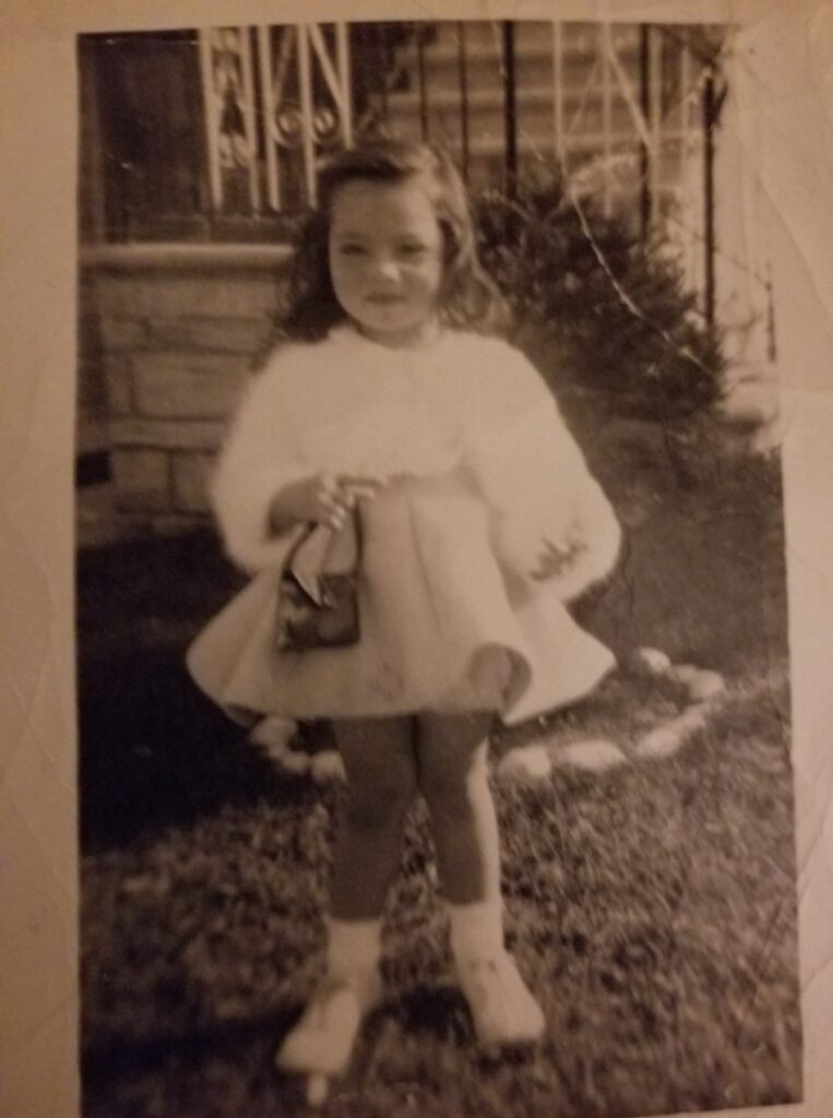 A vintage picture of a young girl