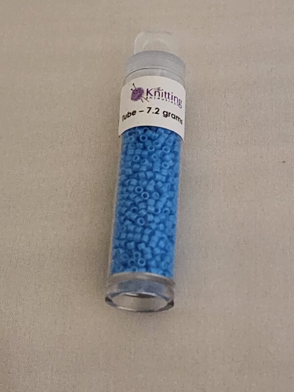 Miyuki Delica Beads - Dyed Opaque Capri Blue - Image 2