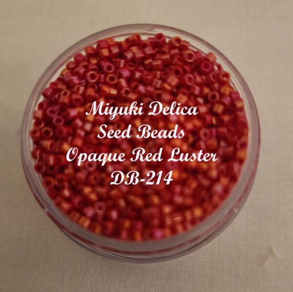 Miyuki Delica Beads - Opaque Red Luster