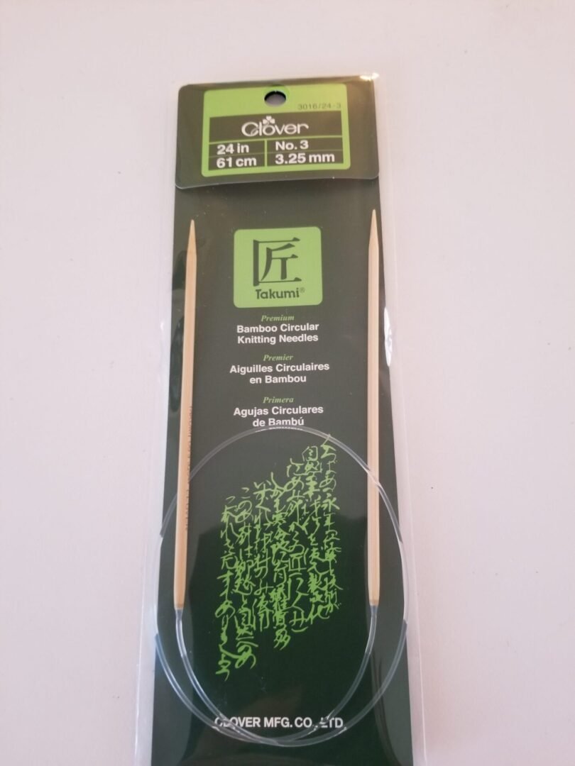 Takumi Circular Knitting Needles Takumi Bamboo Circular Knitting Needles 24-Size 6/4mm - 051221252068 Takumi Bamboo Knitting Needles For Sale