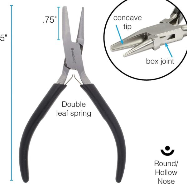 The Beadsmith Round Concave Pliers - Image 3