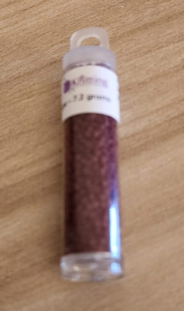 Miyuki Delica Beads -Matte Opaque Currant - Image 2