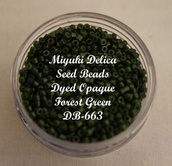 Miyuki Delica Beads - Dyed Opaque Forest Green