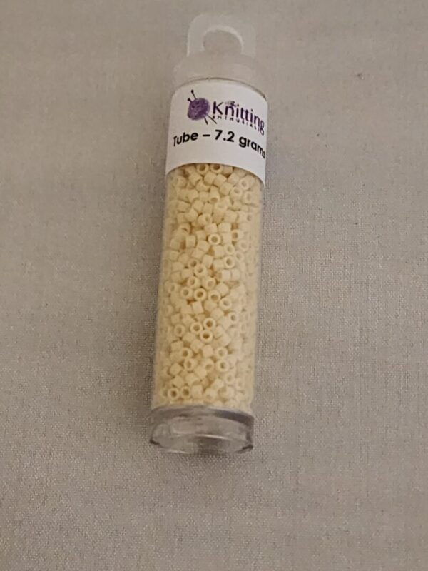 Miyuki Delica Beads - Opaque Cream - Image 2