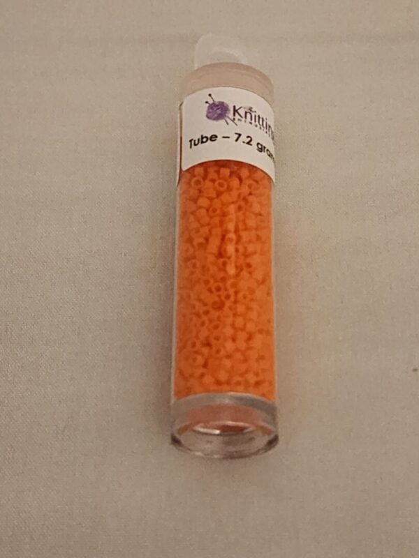 Miyuki Delica Beads - Opaque Orange - Image 2