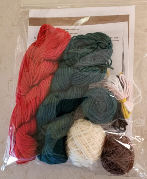 Christmas Stocking Knitting Kit - Santa with Bag - Image 3