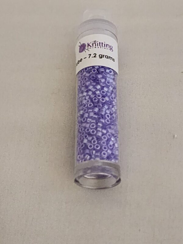 Miyuki Delica Beads - Silver Lined Crystal Purple - Image 2