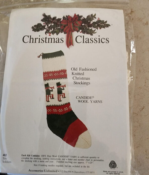 Christmas Stocking Knitting Kit - Toy Soldiers - Image 3