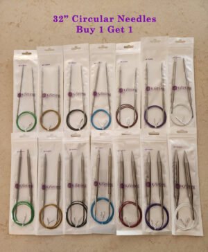 The Knitting Enthusiast Circular Needles-32"