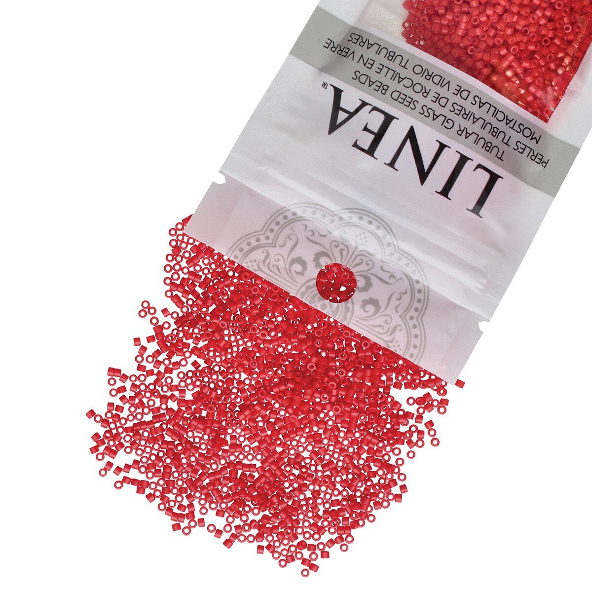 Linea Seed Beads - Red, Orange, Yellow - Image 3
